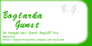 boglarka gunst business card